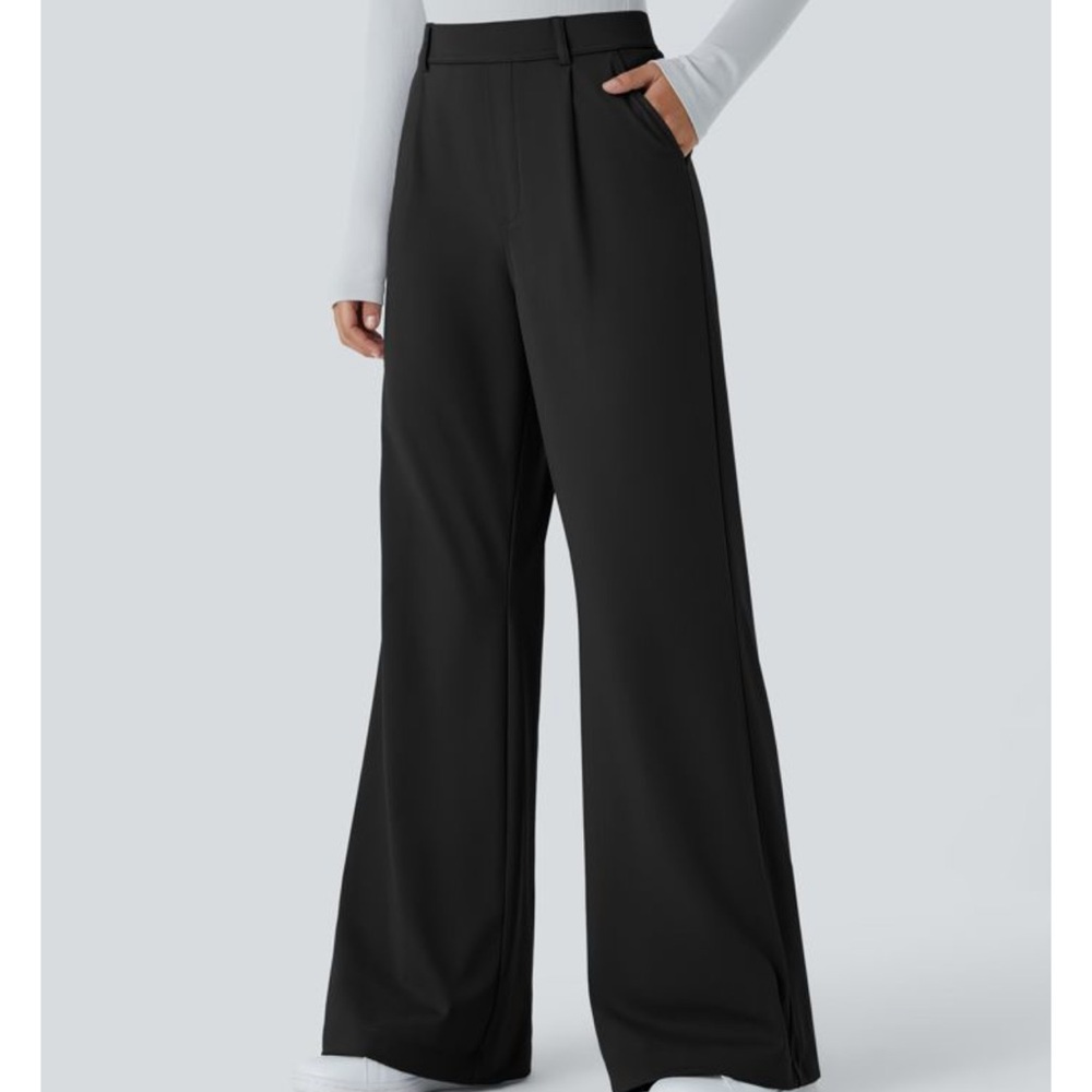 Halara Flex™ DayStretch High Waisted Pocket Work Flare Pants.